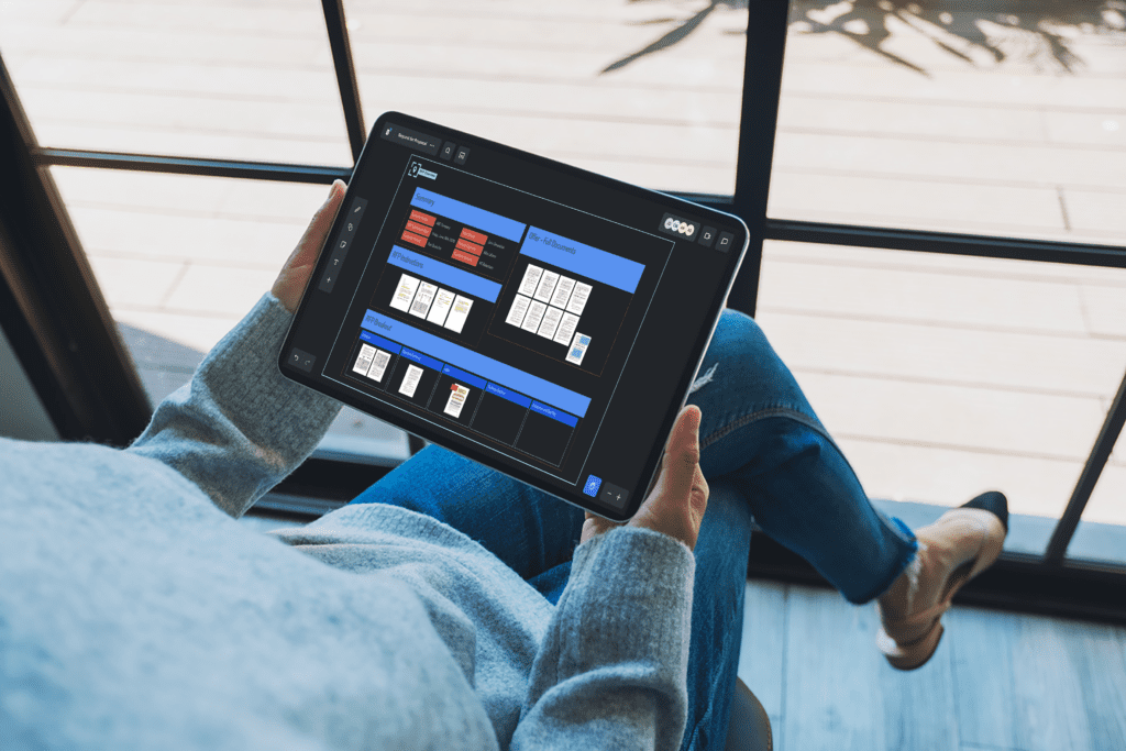 Blueescape Tablet - woman holding tablet